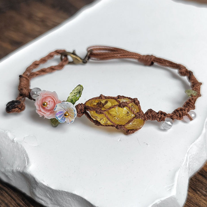 Bloemenmagie Armband – Natuur ontmoet elegantie 🌸