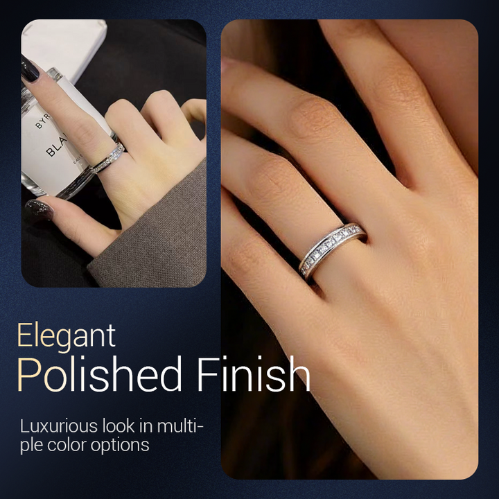 Luxe Stalen Draaibare Spinner Ring – Stijlvol Design & Ontspannende Functie